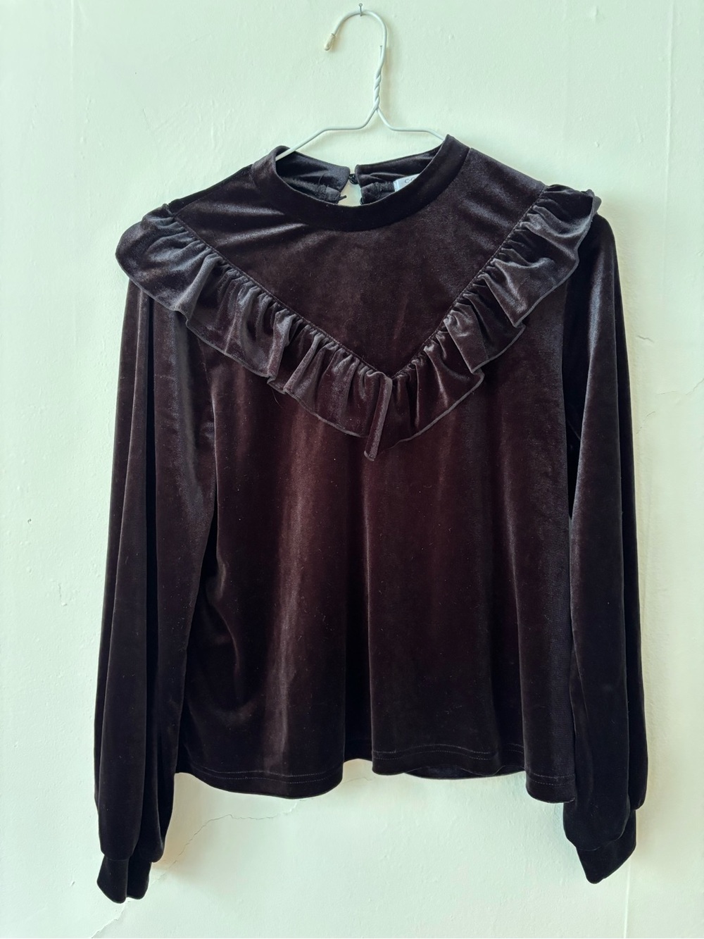 Black Velvet Blouse